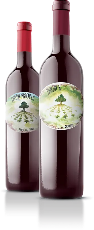 Botellas de Martin Krachler Tinto Roble y Marzín K. Crianza