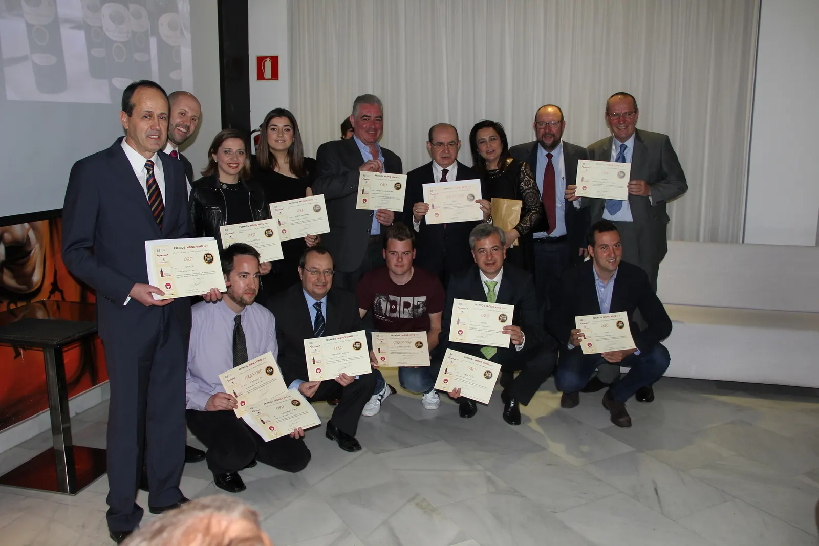 Entrega de diplomas de los Premios Mono Vino 2015